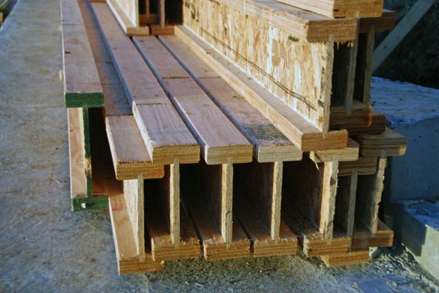 LVL hyjoists, in the same dimensions as the hybeam above.