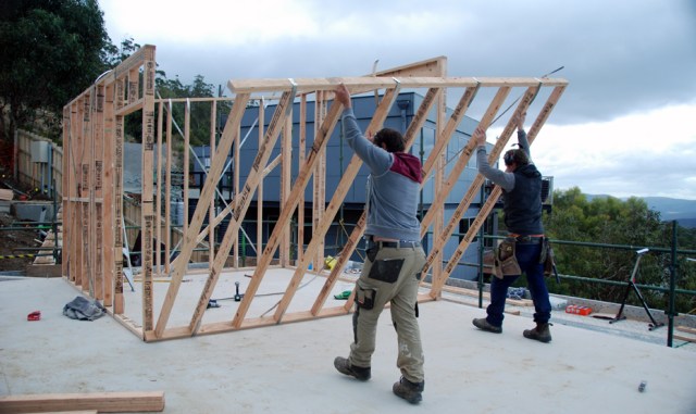 Day 67 Study wall going up Nathan and Jib 71 DSC_0984