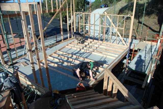 Studio wall frame being made 70 DSC_0952