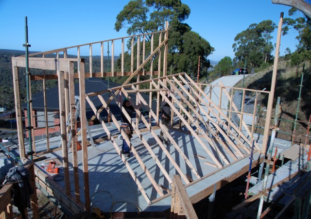 Studio wall frame goes up 70 DSC_0967